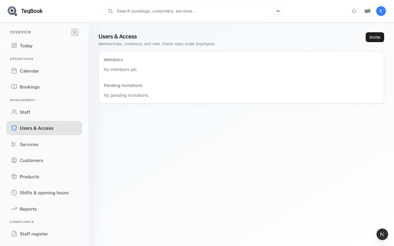 invite email not received screenshot