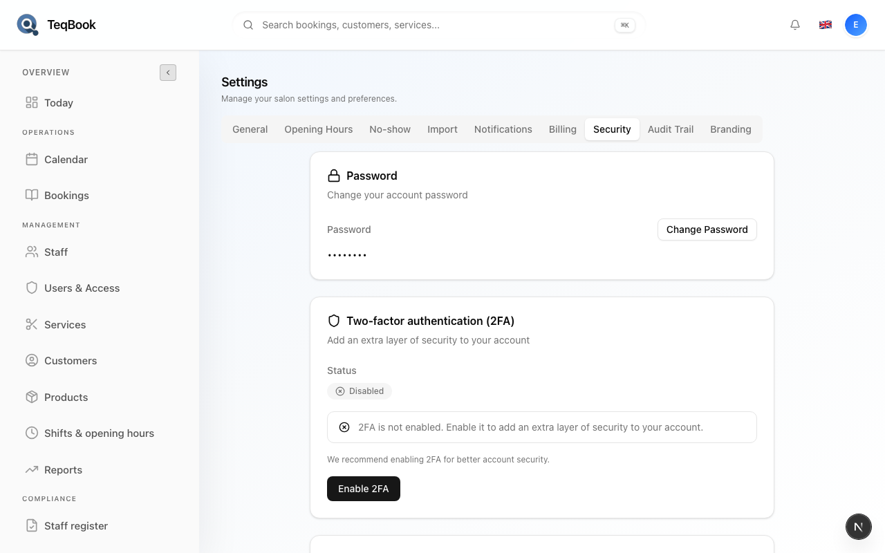 cant sign in with 2fa screenshot